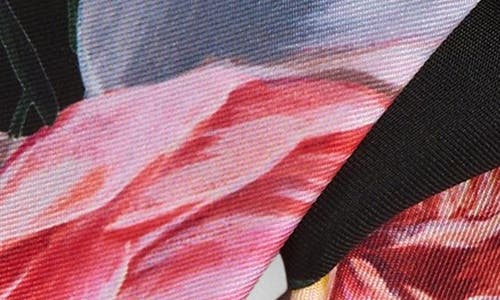 DOLCE & GABBANA DOLCE&GABBANA FLORAL SKINNY SILK SCARF