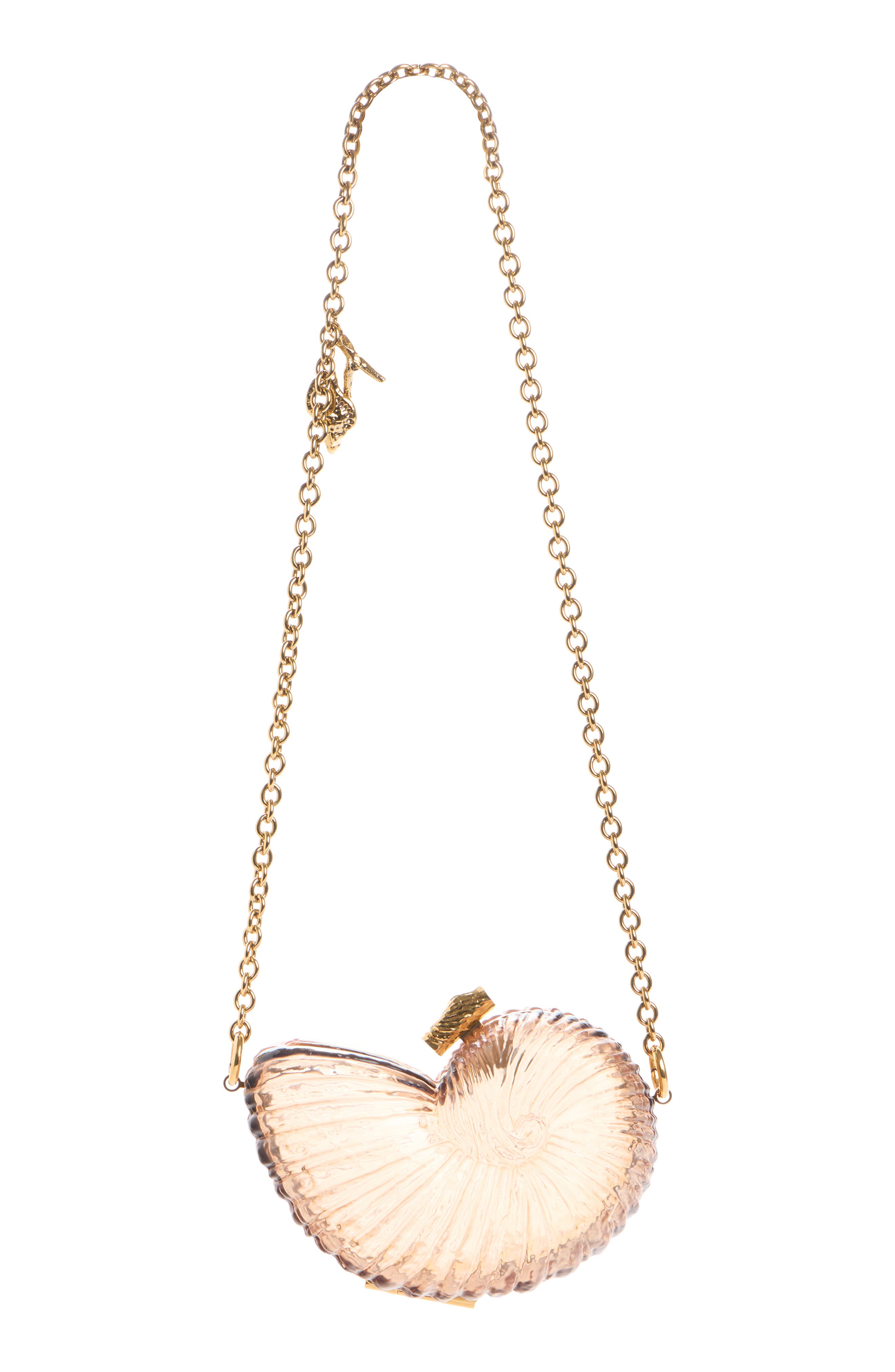 Chloé Sea Treasures Clutch, Alternate, color, Woodrose