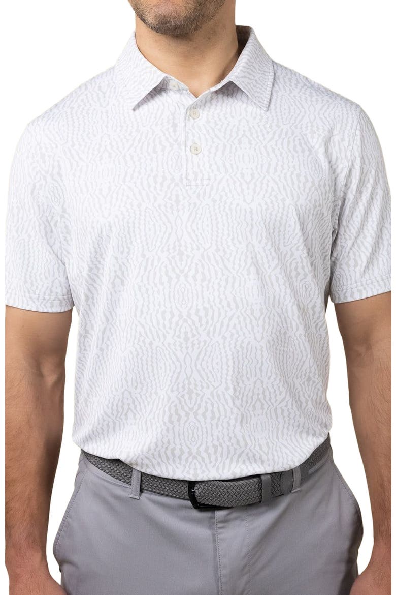 Wavy Caps Polo, Alternate, color, Stone Grey