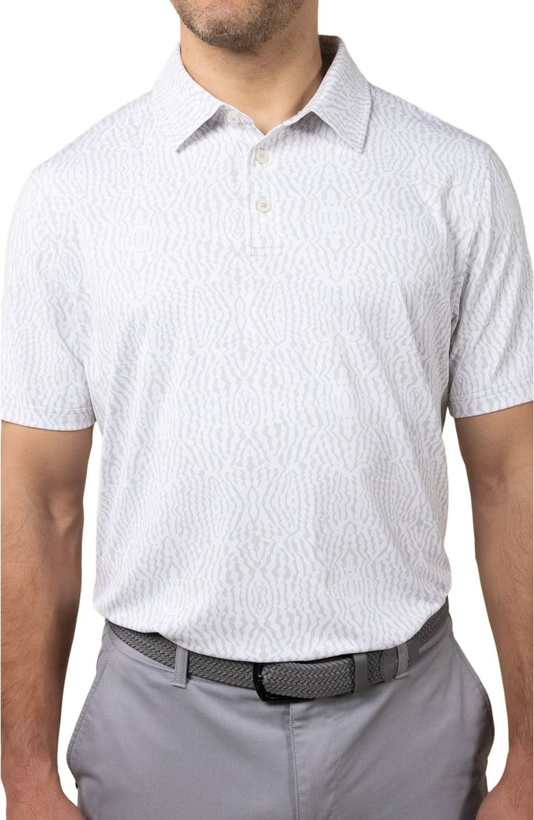 ASHWORTH GOLF Wavy Caps Polo, Alternate, color, Stone Grey