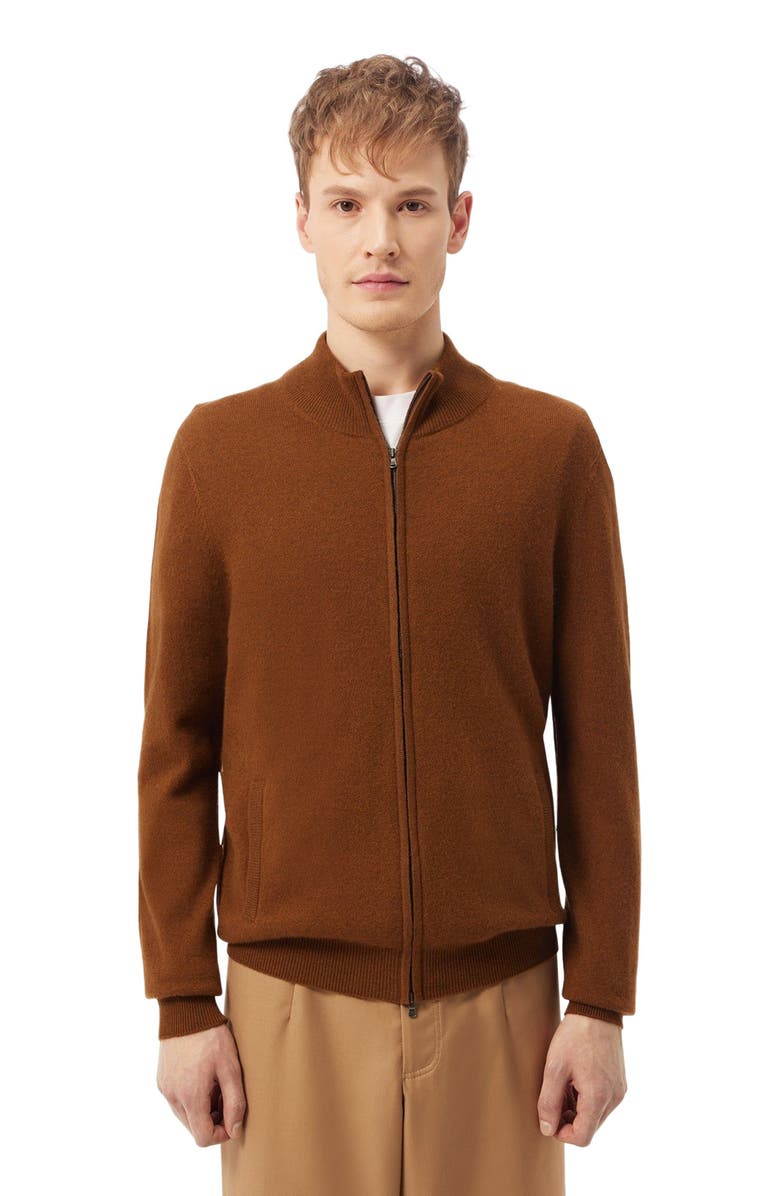 GOBI Mongolian Cashmere Essential Full-Zip Cashmere Cardigan, Main, color, 