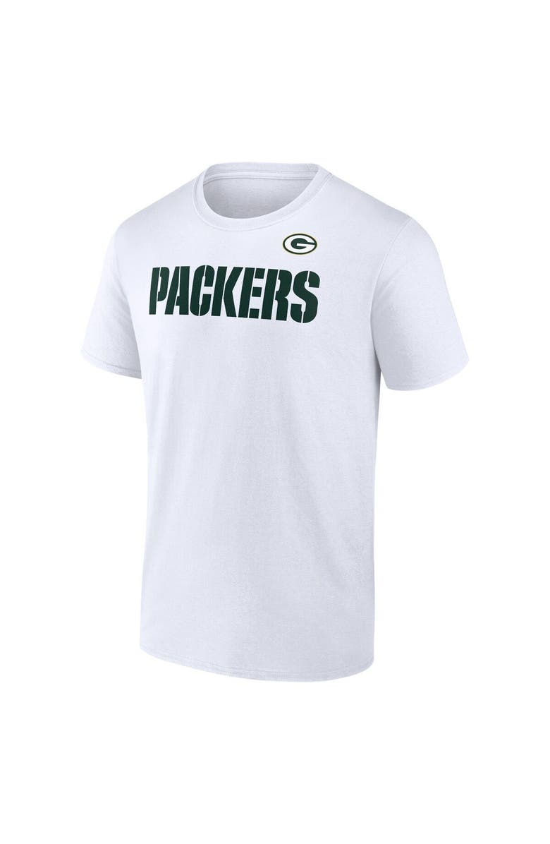 FANATICS Men's Fanatics Branded White Green Bay Packers Big & Tall Hot Shot T-Shirt, Alternate, color,