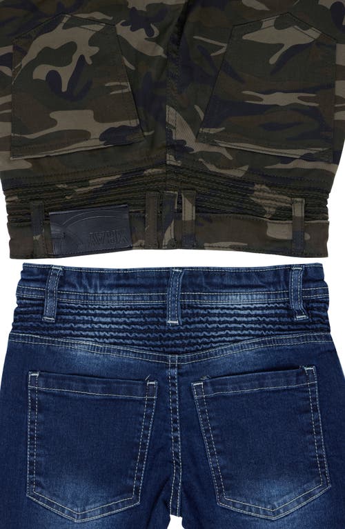 X-ray Xray Kids' Assorted 2-pack Slim Fit Stretch Moto Jeans In Multi