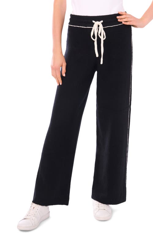 Vince Camuto V-neck Sweater & Pants Set In Black