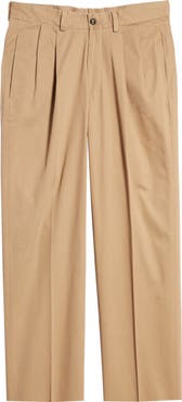 Berle Charleston Khakis Pleated Chino Pants