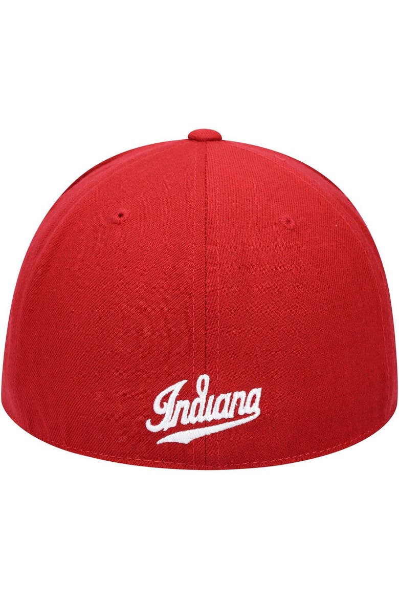 Men's Top of the World Crimson Indiana Hoosiers Team Color Fitted Hat, Alternate, color, Crimson