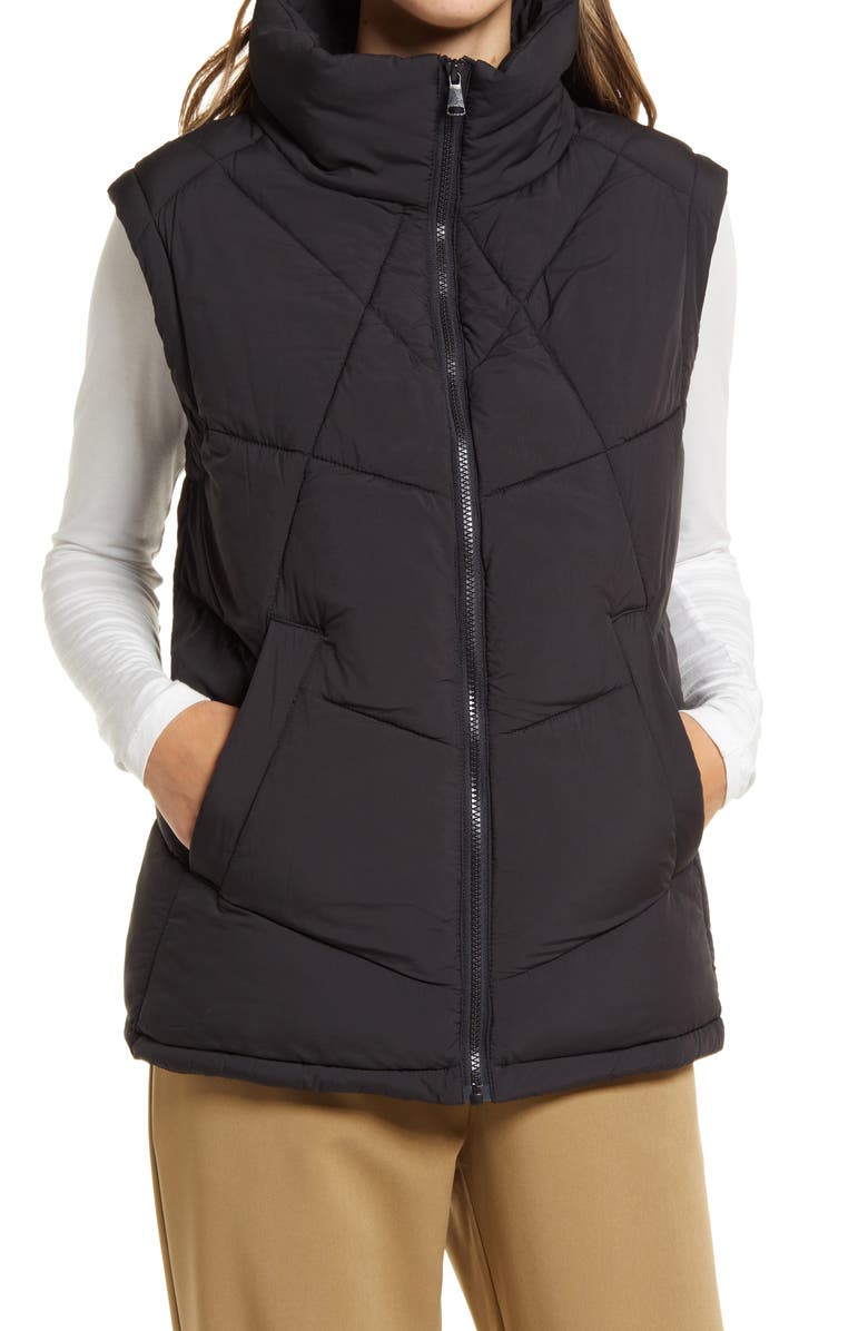 Nordstrom Women's Stand Collar Puffer Vest, Alternate, color,