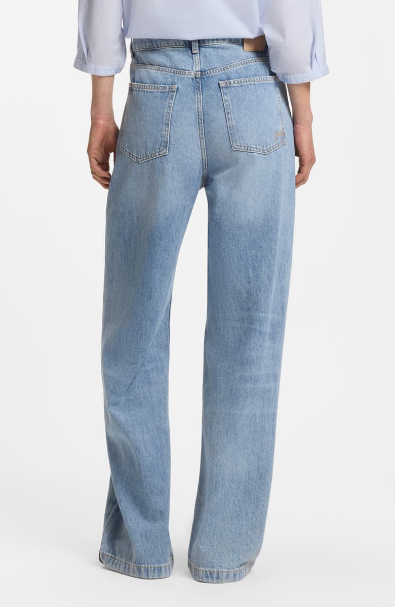 BOSS Orange Marlene Wide Leg Nonstretch Jeans, Alternate, color, 