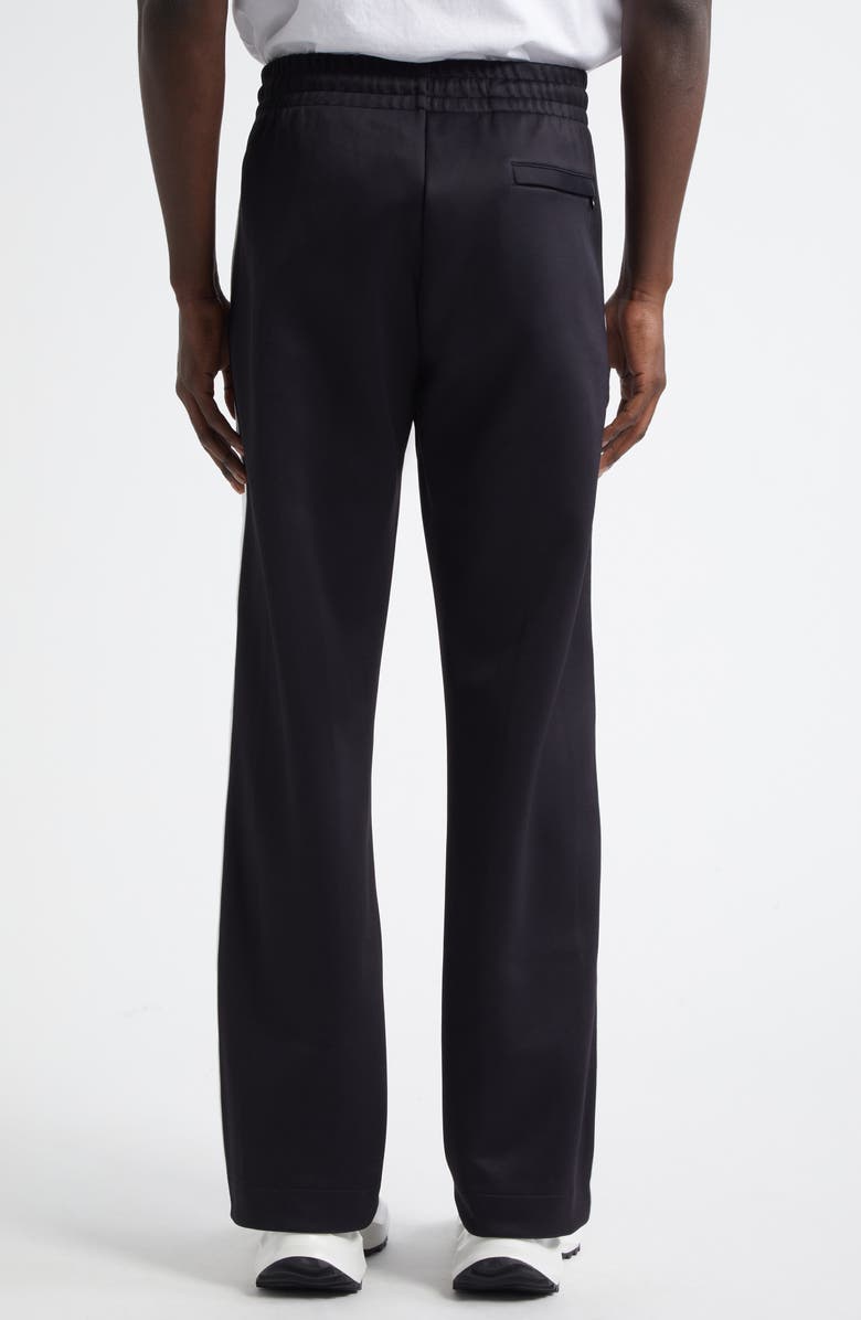 Casablanca Laurel Tape Scuba Knit Jersey Track Pants, Alternate, color, Black