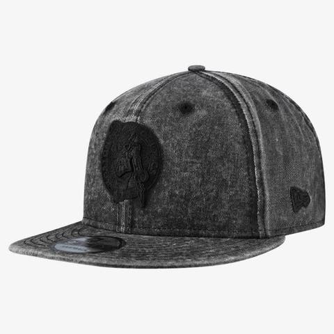 Men's New Era  Black Boston Celtics Washed Tonal 9FIFTY Snapback Hat