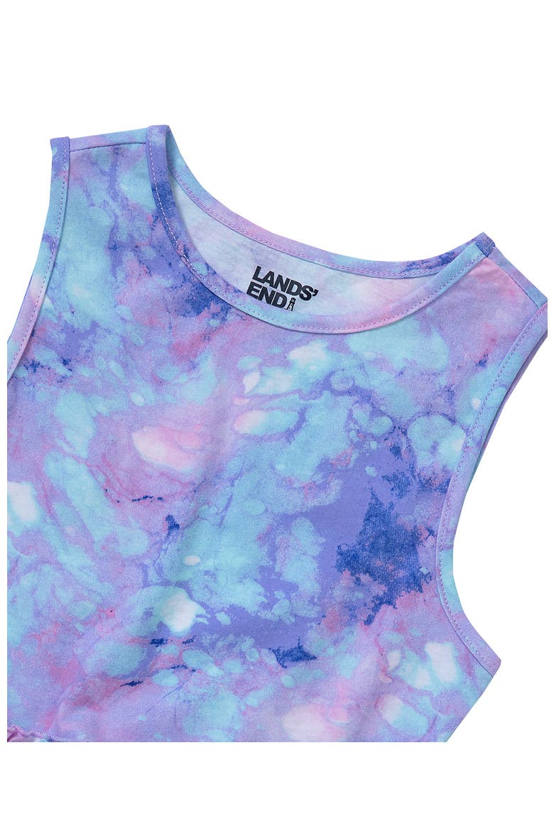 Girls Plus Tunic Tank Top, Alternate, color, Watercolor Bubbles/Purple