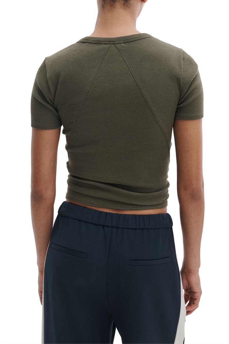 The Essential Rib T-Shirt, Alternate, color, DARK OLIVE