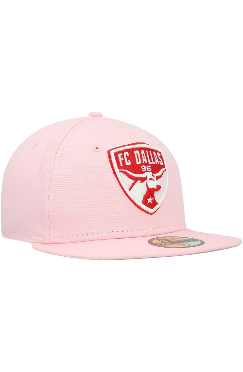 New Era Men's New Era Pink FC Dallas Pastel Pack 59FIFTY Fitted Hat, Alternate, color, 