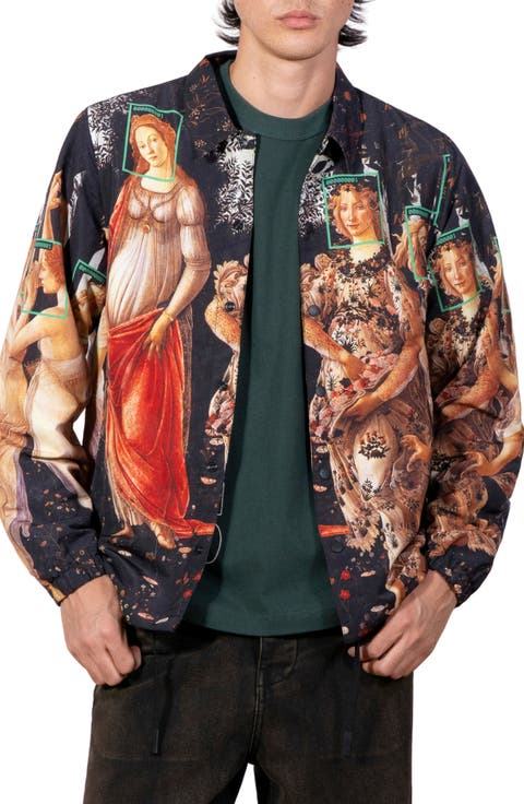 Facial Recognition Cotton Coach Jacket