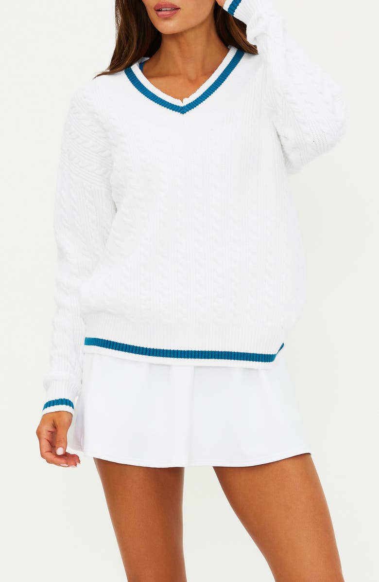 Beach Riot Montana Contrast Detail Cable Sweater, Main, color,
