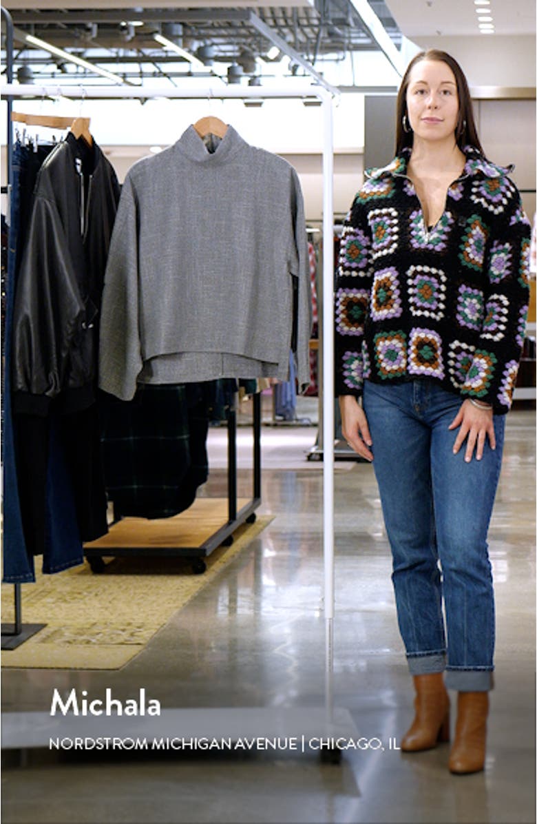 Textured Mock Neck Top, sales video thumbnail