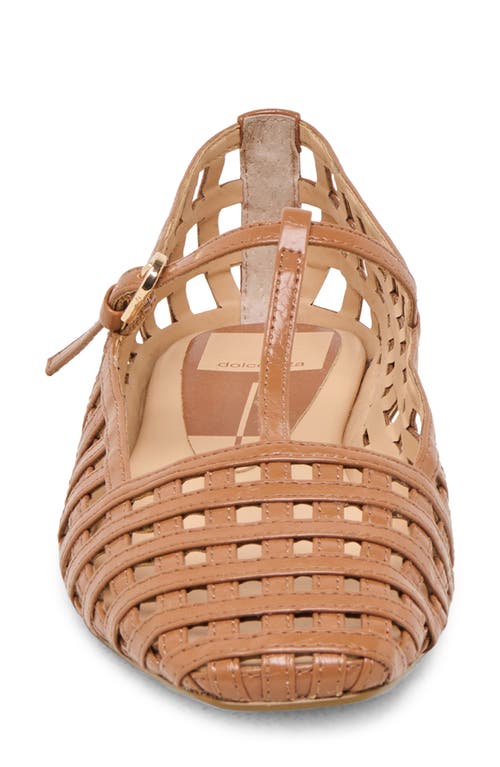 Dolce Vita Rains T-strap Flat In Saddle Leather