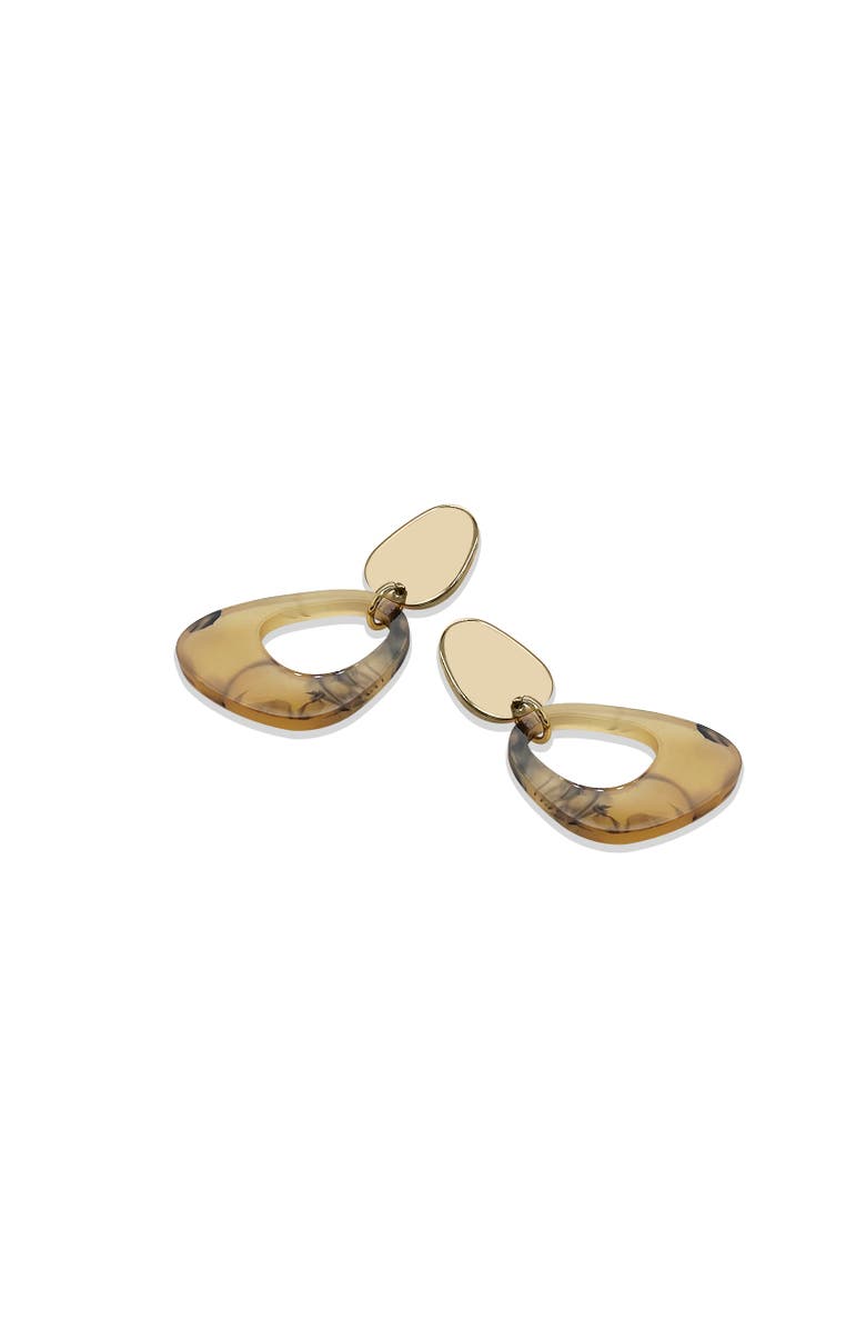 Toolally Pebble Drop Earrings - White Tortoiseshell, Alternate, color, White Tortoiseshell