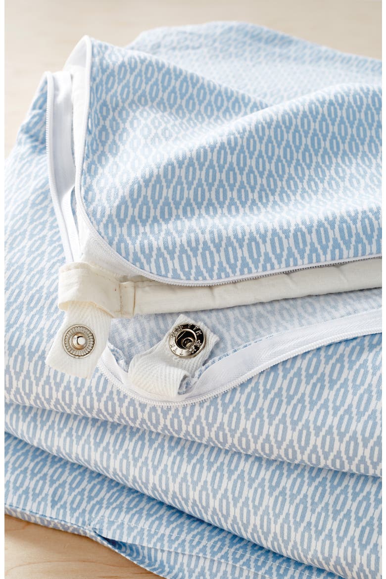 Karma Diamond Pattern Weighted Blanket Cover, Alternate, color, BLUE
