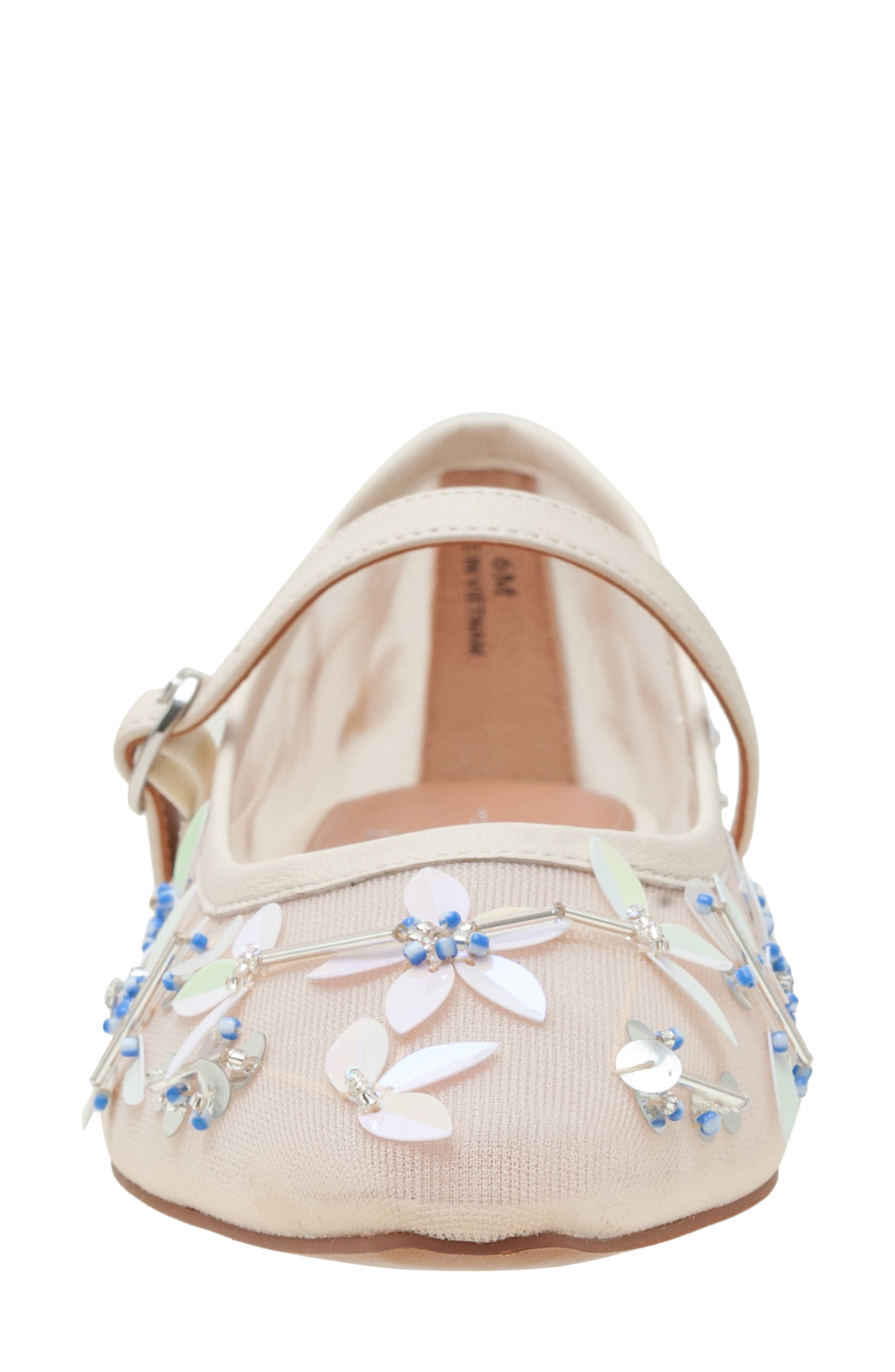 Linea Paolo Maison Embellished Mary Jane Flat, Alternate, color, Cream