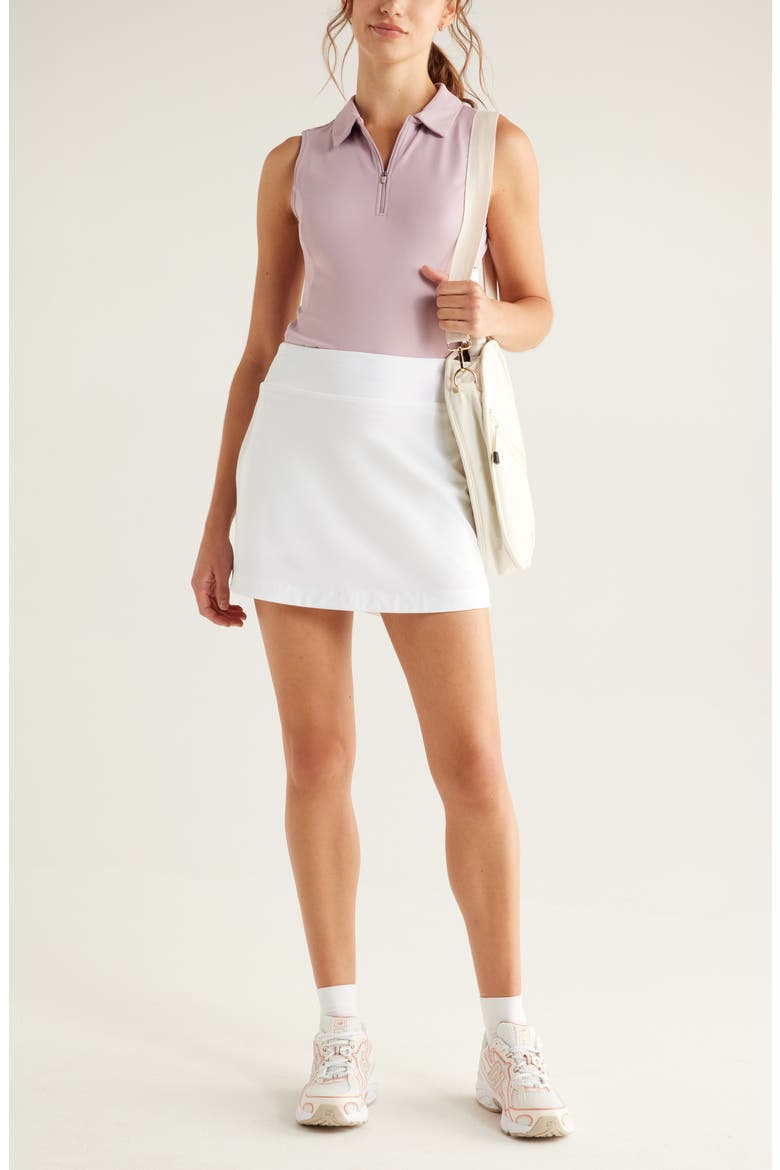 Replay Half Zip Polo Tank, Alternate, color, PURPLE DAWN