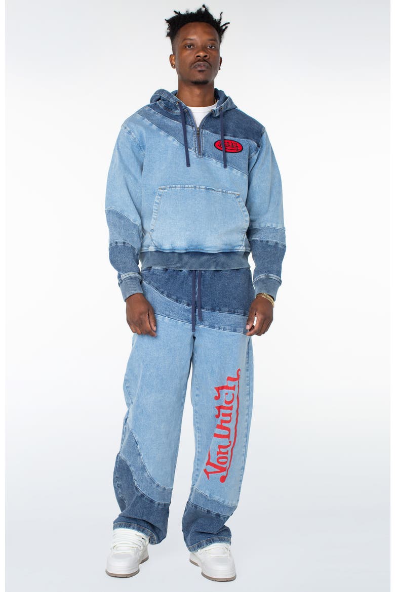 Swirl Straight Denim Pants, Alternate, color, Listener Wash