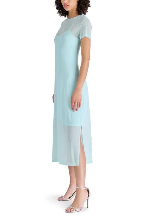Steve Madden Mesh T-shirt Dress In Lapis