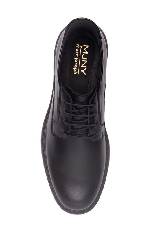 Marc Joseph New York North Street Hands Free Technology  Leather Dress Oxford, Alternate, color, Black Napa Leather