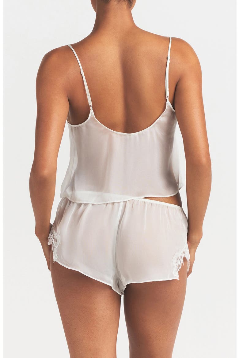 Romance Silk Cami & Shorts Set, Alternate, color, IVORY