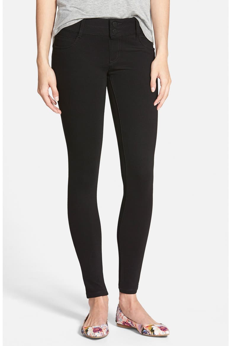 Ponte Pants, Main, color, BLACK