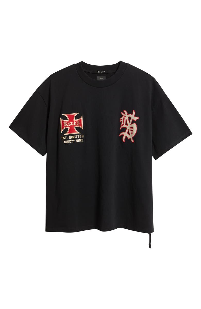 Ksubi League Ekcess Oversize Graphic T-Shirt, Alternate, color, Black
