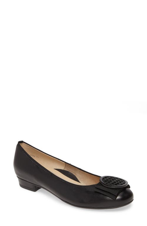 ara Bambi Flat in Black Leather  product