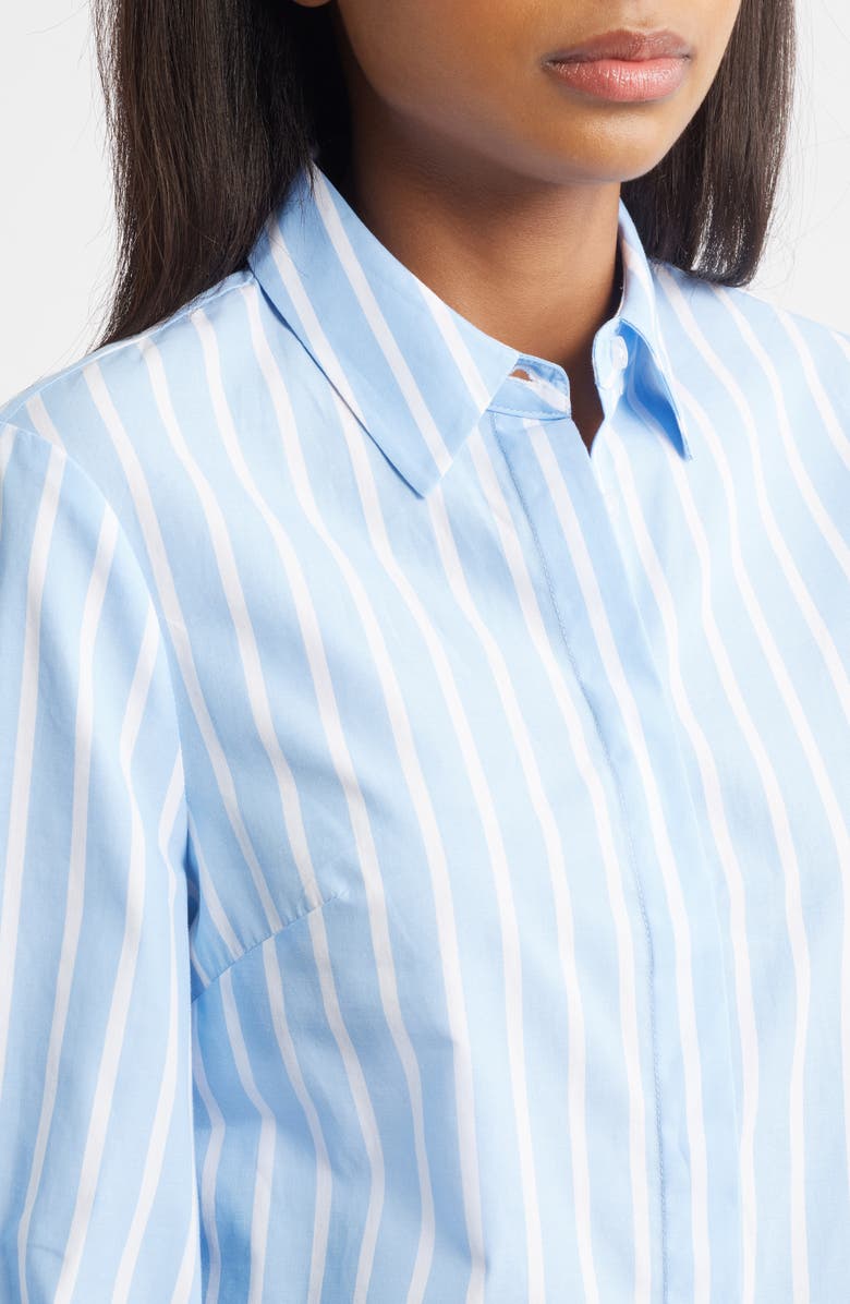 Anne Klein Pleated Sleeve Shirt, Alternate, color, 