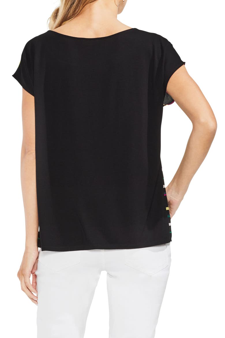 Paradise Multistripe Top, Alternate, color, RICH BLACK
