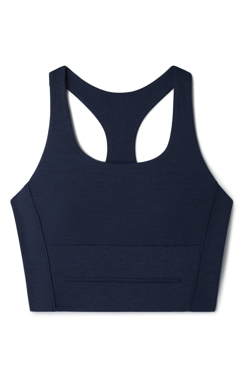 Rhone Revive Longline Bra, Alternate, color, Navy Heather