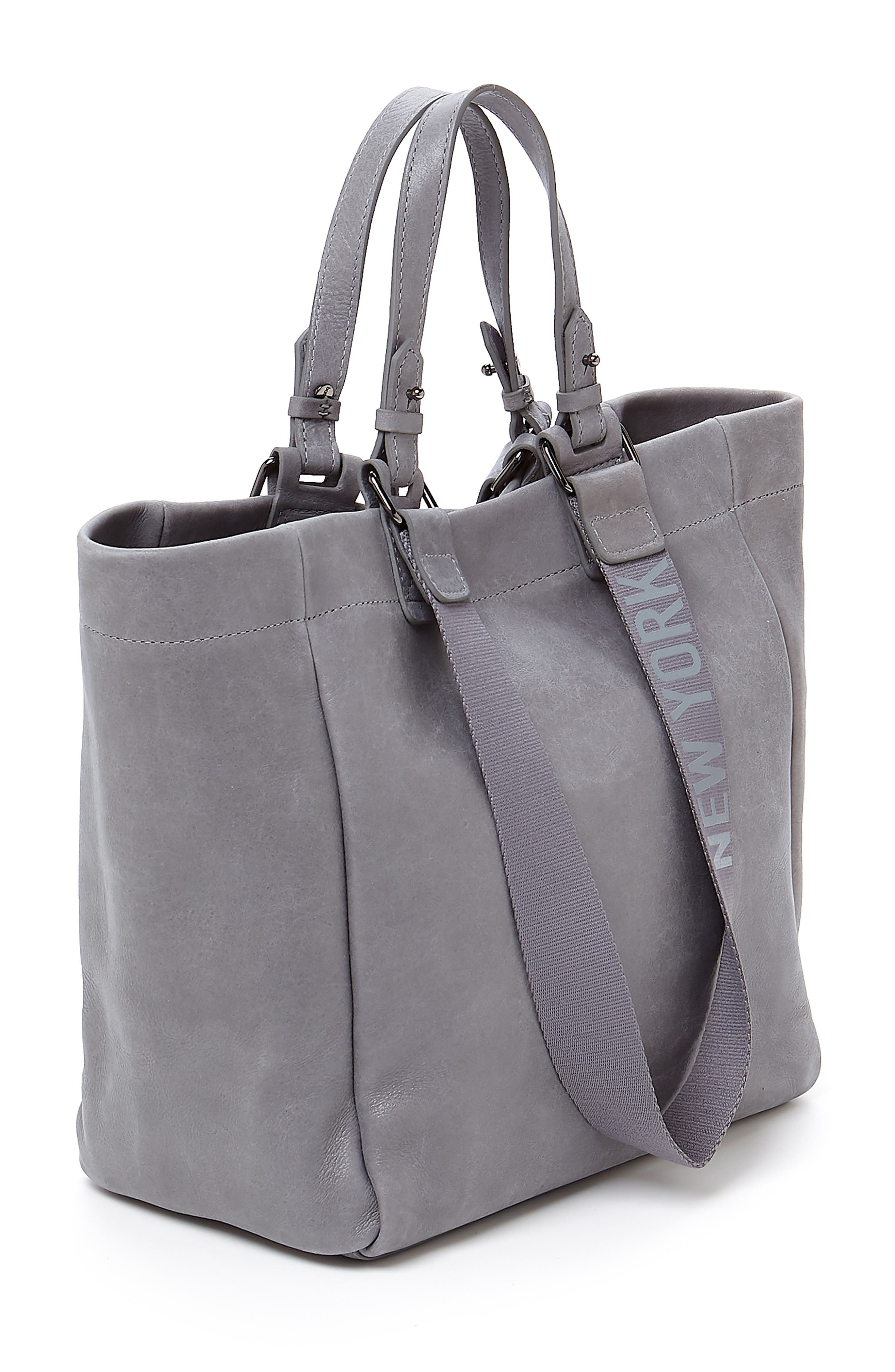Bedford Leather Tote, Alternate, color, SMOKE