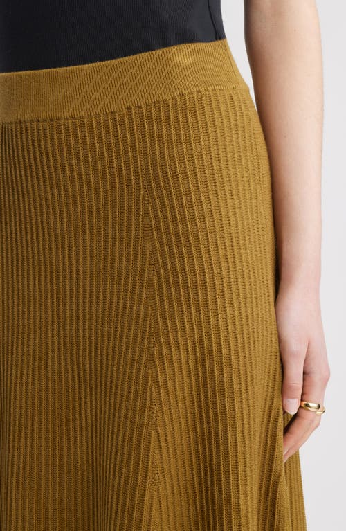 Nordstrom Cotton & Cashmere A-line Midi Sweater Skirt In Animal Print