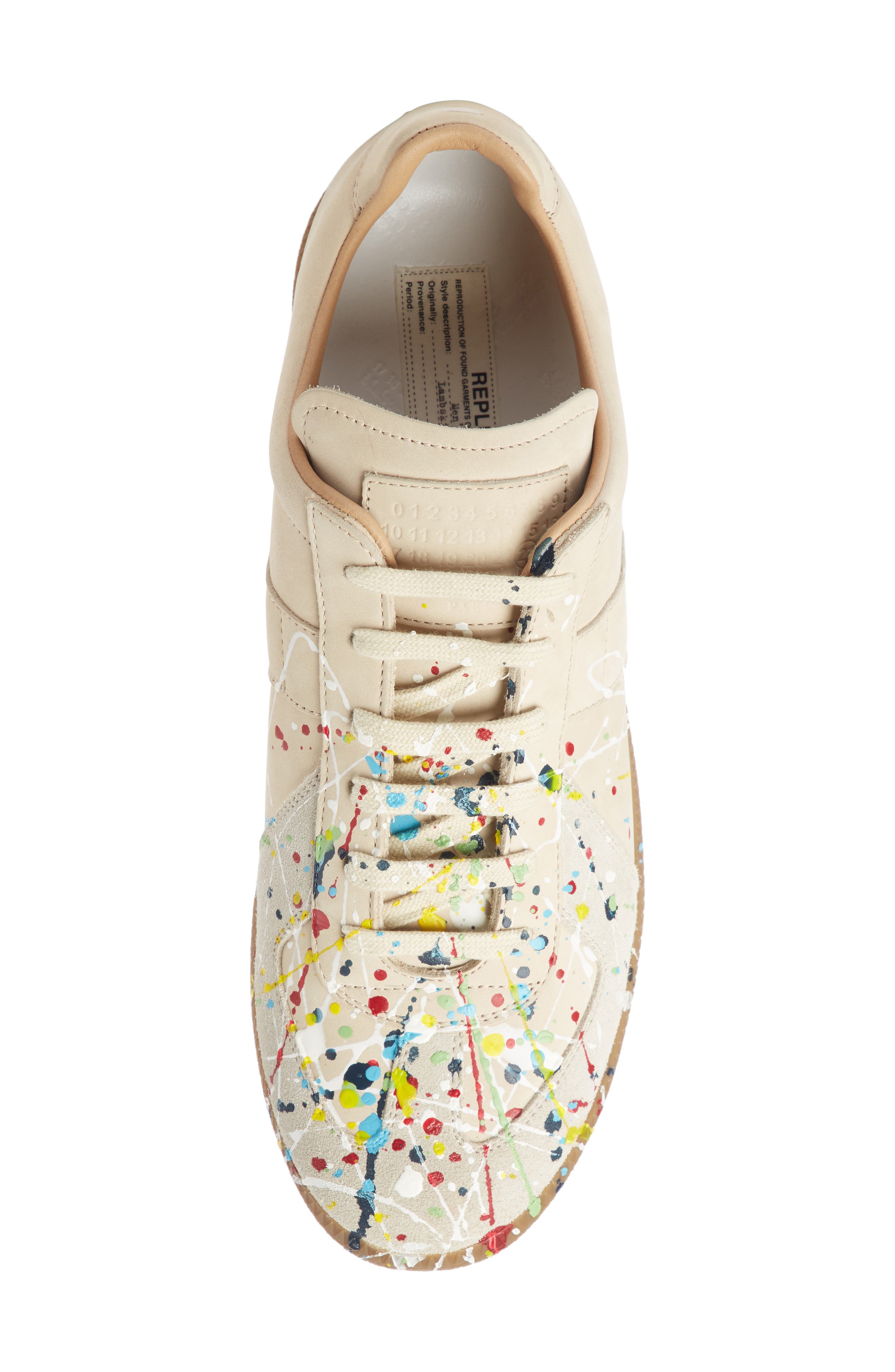 Мужские кроссовки Maison Margiela Replica Paint Splatter Sneaker — фото 4