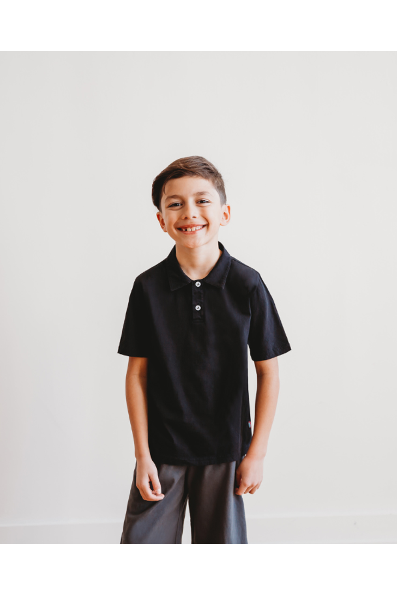 Baby Boys Soft 100% Cotton Jersey 2-Button Short Sleeve Polo Shirt, Alternate, color, Uniform Royal