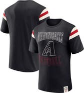 Darius Rucker Collection by Fanatics Men's Darius Rucker Collection by Fanatics Black Arizona Diamondbacks Distressed Sleeve Stripe T-Shirt