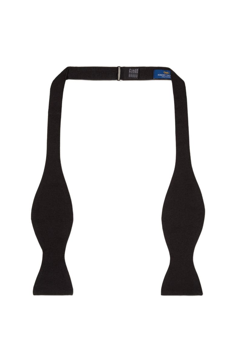 Robert Talbott Bond Grosgrain Self-Tie Bow Tie, Main, color, Black