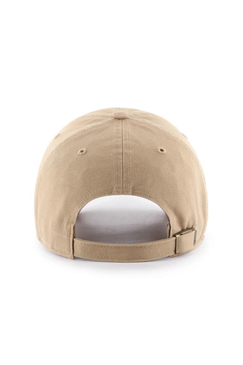 Men's '47  Khaki Ohio State Buckeyes Region Clean Up Adjustable Hat, Alternate, color, Khaki