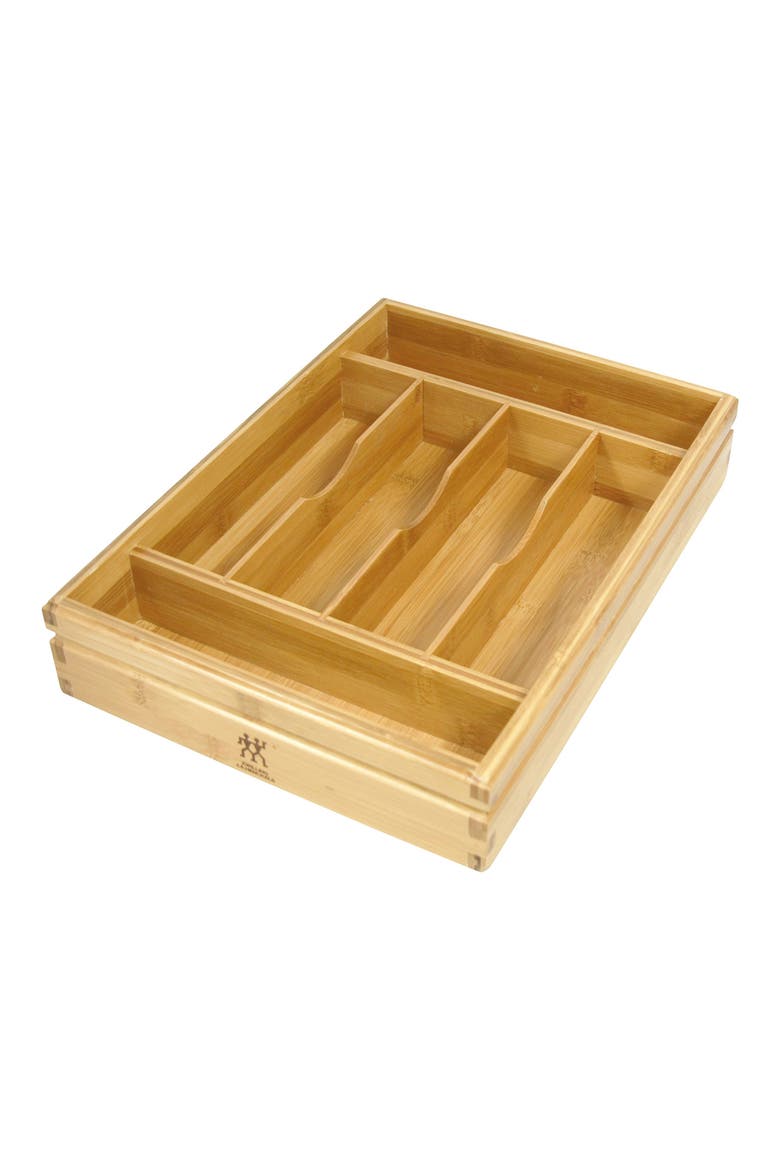 Flatware Storage Tray, Main, color, BAMBOO