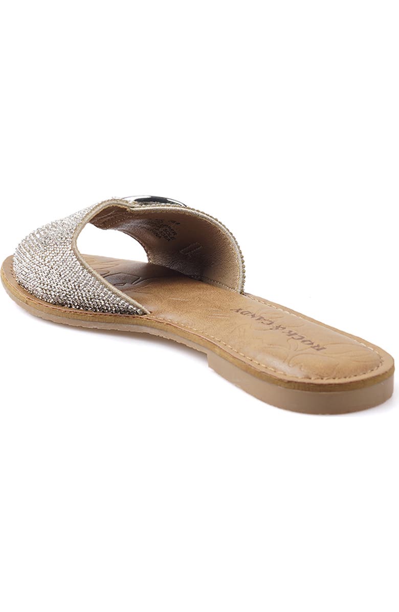 ROCK AND CANDY Crystal Buckle Slide Sandal, Alternate, color,