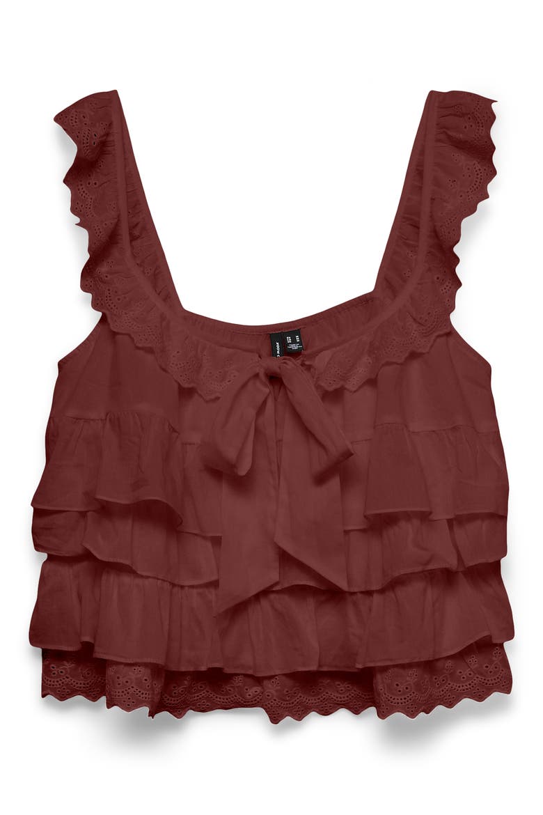 Sandy Sleeveless Layered Top, Alternate, color, ANDORRA