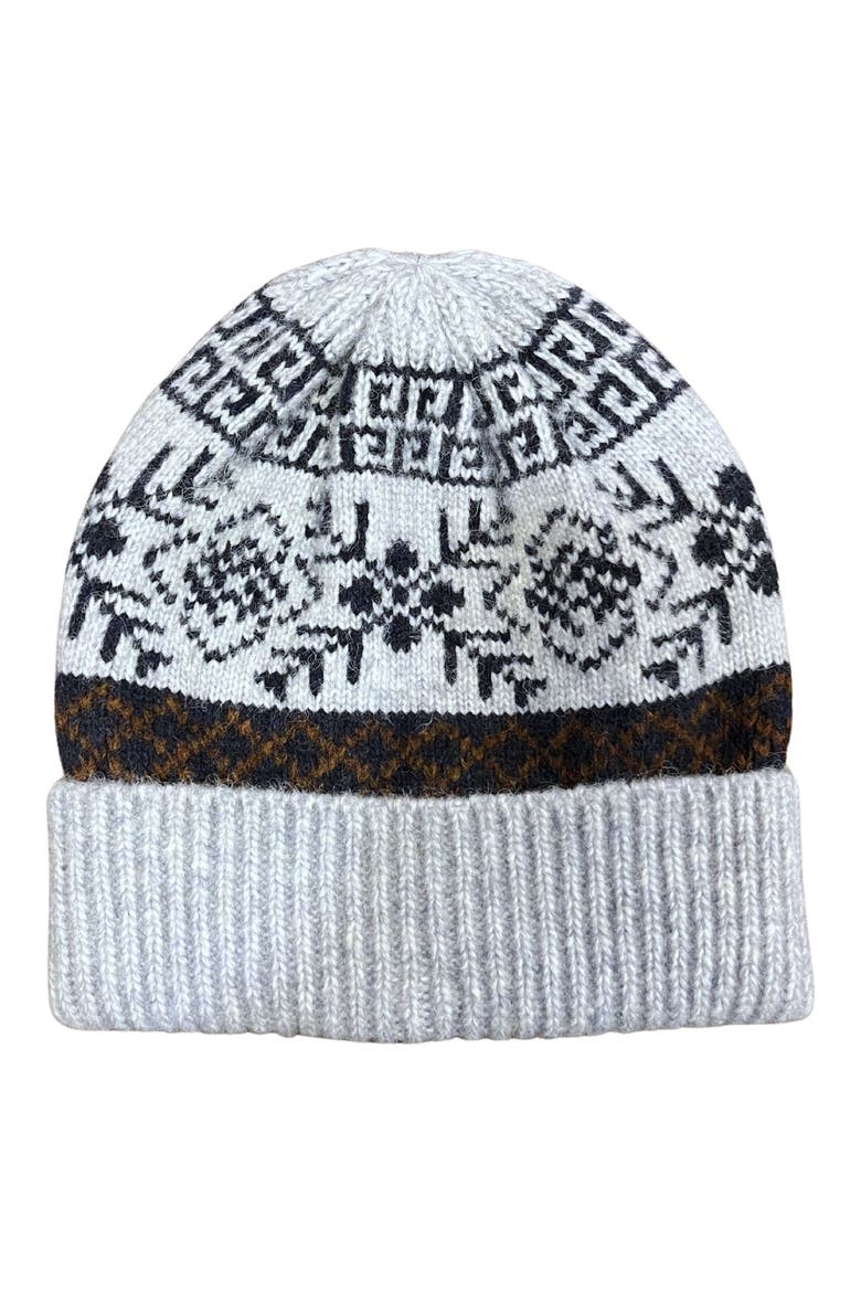 Fair Isle Knit Beanie, Main, color, BLUE