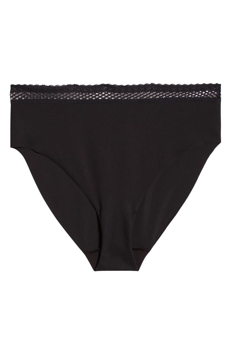 Chantelle Lingerie Cozy Chic High Cut Briefs, Alternate, color, Black