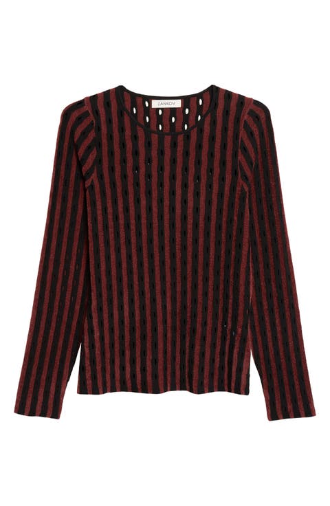 Lulu Open Stitch Stripe Sweater