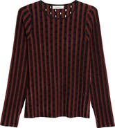 ZANKOV Lulu Open Stitch Stripe Sweater