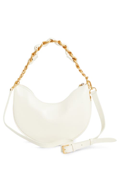 Balmain 1945 Moon Soft Crinkled Leather Shoulder Bag